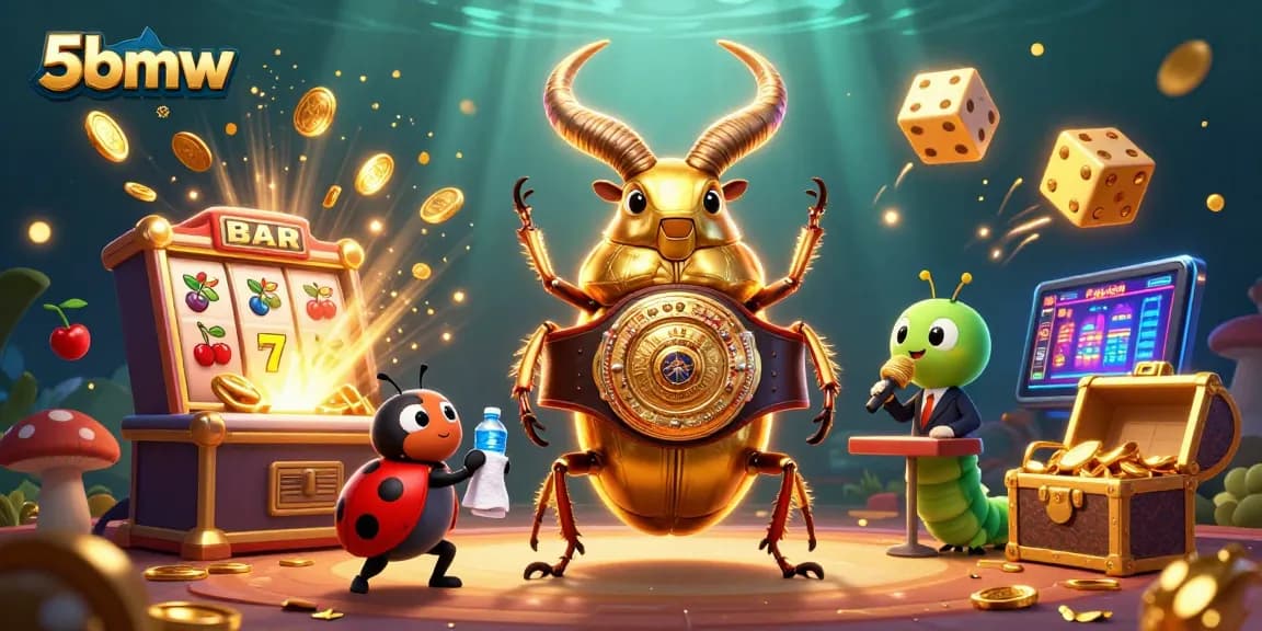 Engage with 5bmw's vibrant casino gaming scene featuring energetic characters and rich dynamics.