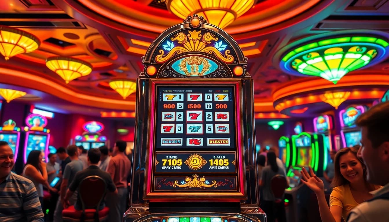 Experience the excitement of playing as38 slot server terbaik in a dazzling casino environment.