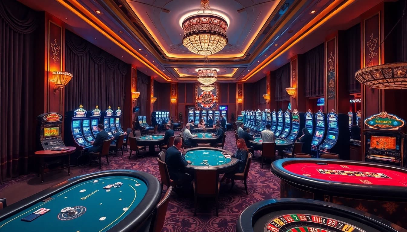 Experience excitement at https://lc88pro.com/ with lively casino tables and vibrant slot machines.
