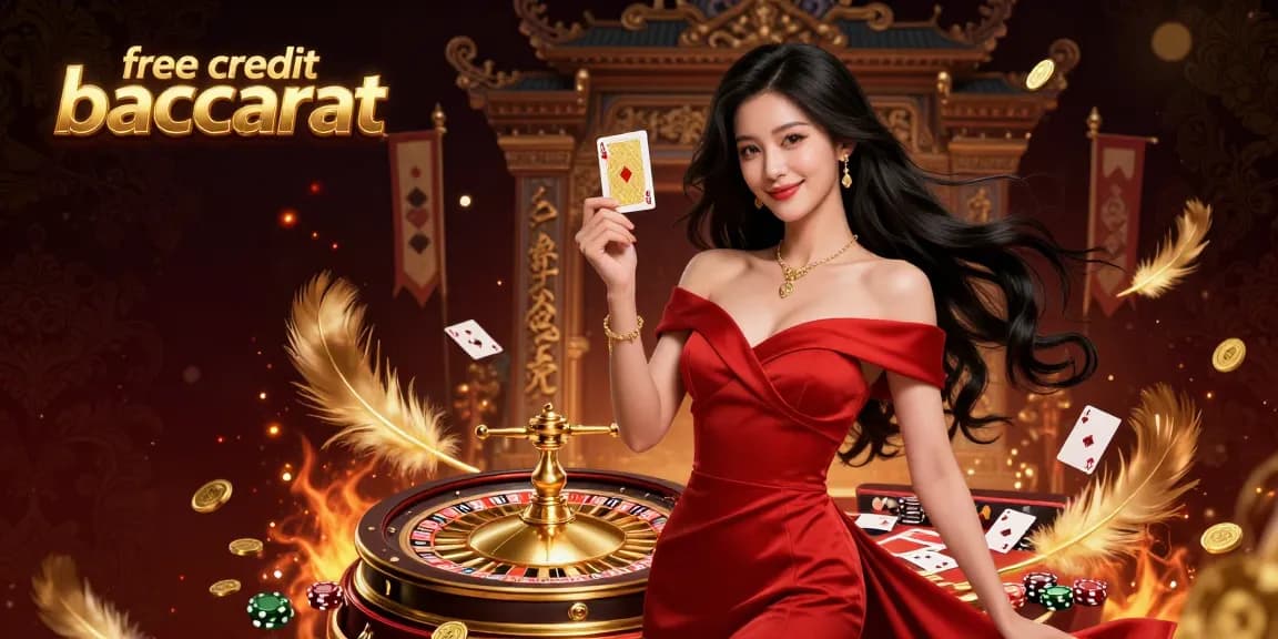 Engage with free credit baccarat and enjoy vibrant gaming visuals from a stunning illustration.