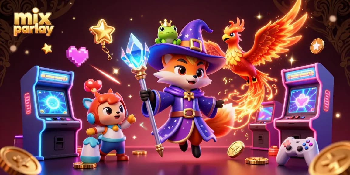 Experience mix parlay excitement with a wizard fox, phoenix, and magical gameplay elements.