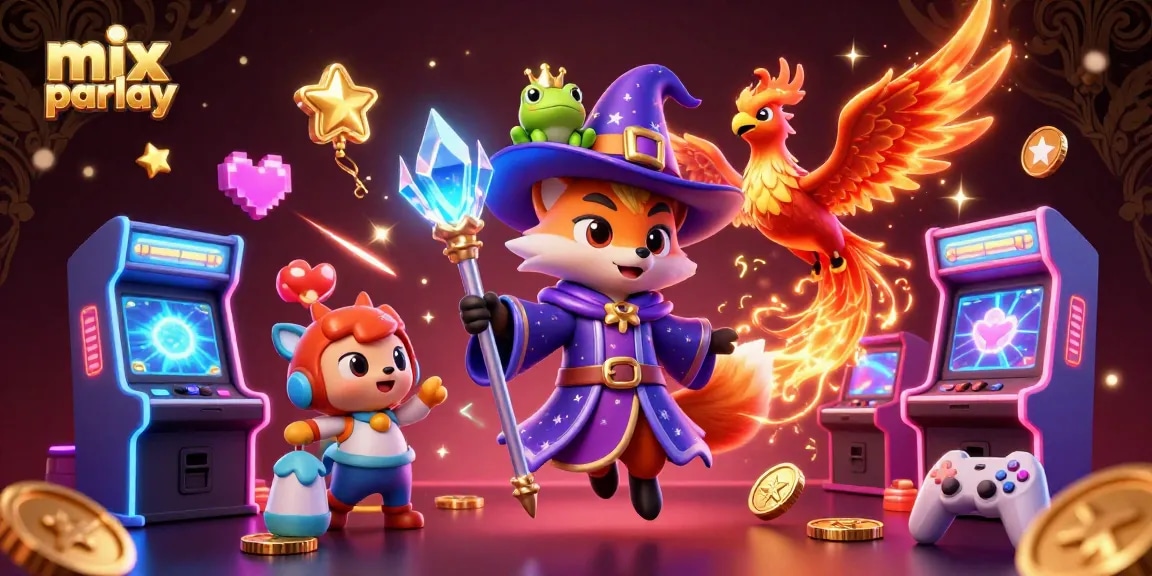 Experience mix parlay excitement with a wizard fox, phoenix, and magical gameplay elements.