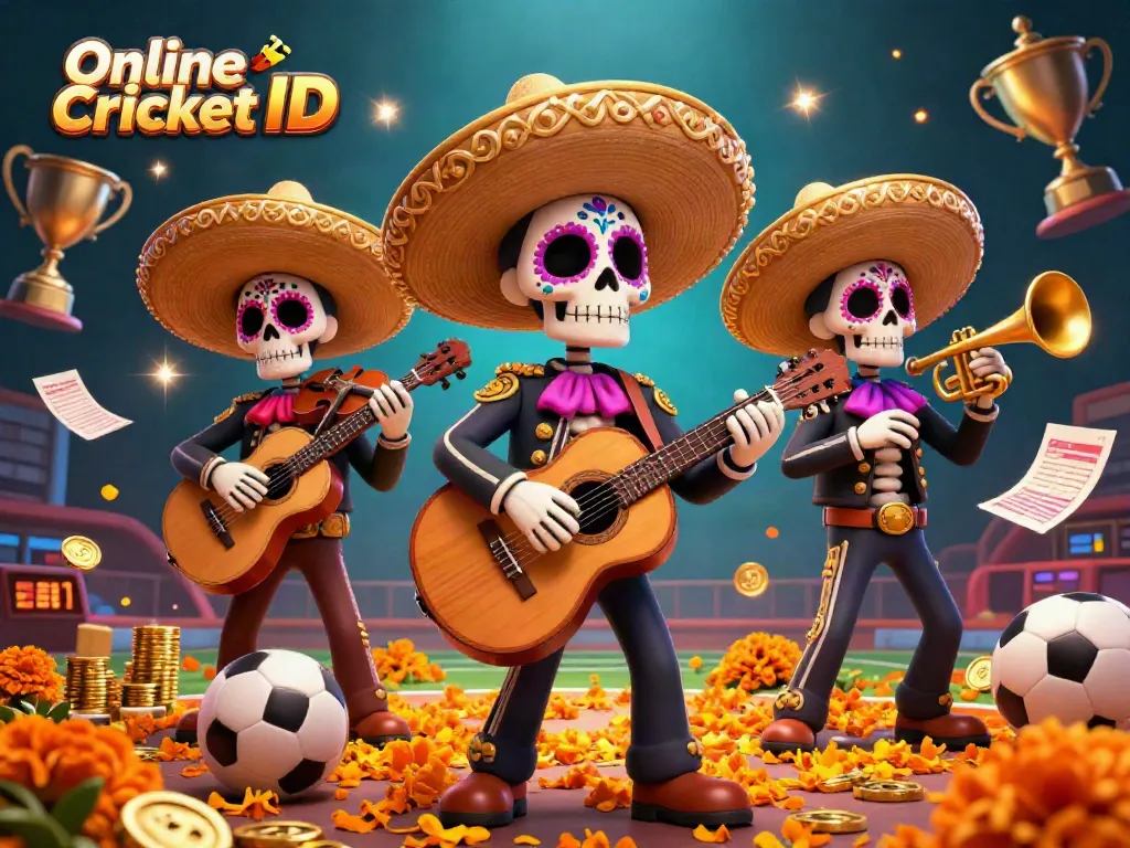 Engage in vibrant sports betting with an Online Cricket ID featuring a lively mariachi band.