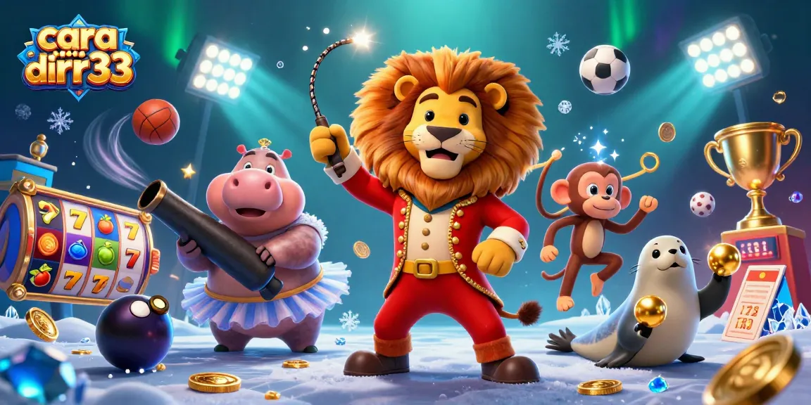 Engage with cara daftar di rr33 using dynamic 3D gambling illustration featuring characters and vibrant game elements