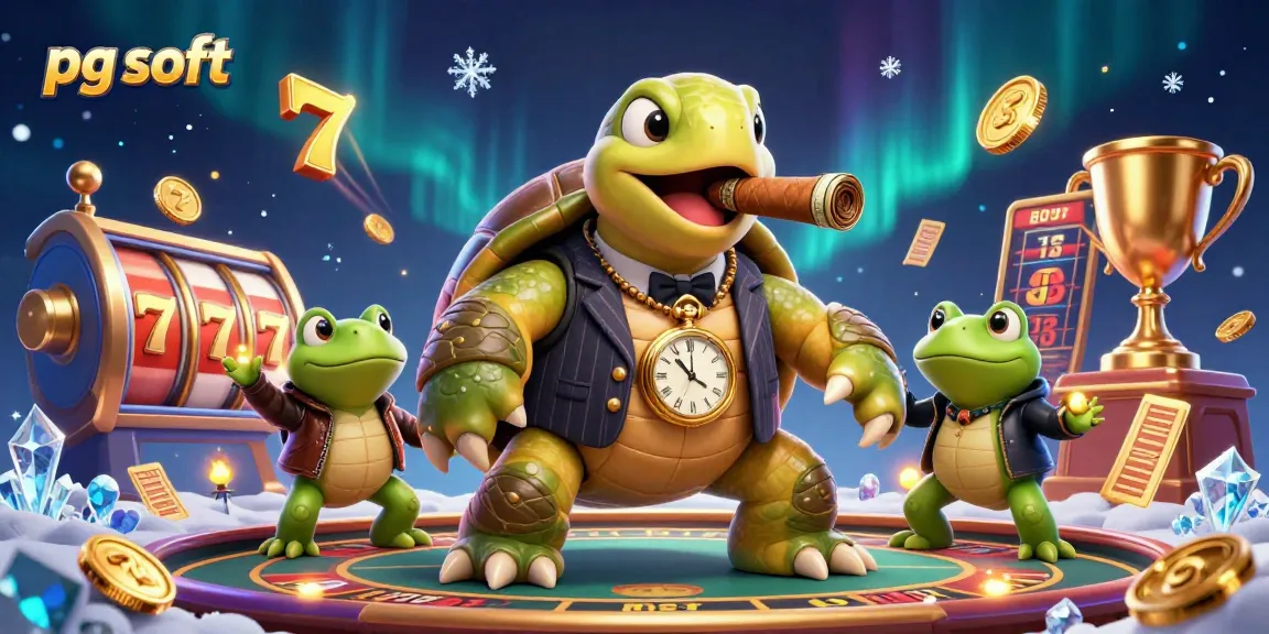 Experience thrilling pg soft gameplay with charming cartoon characters in a vibrant casino scene.