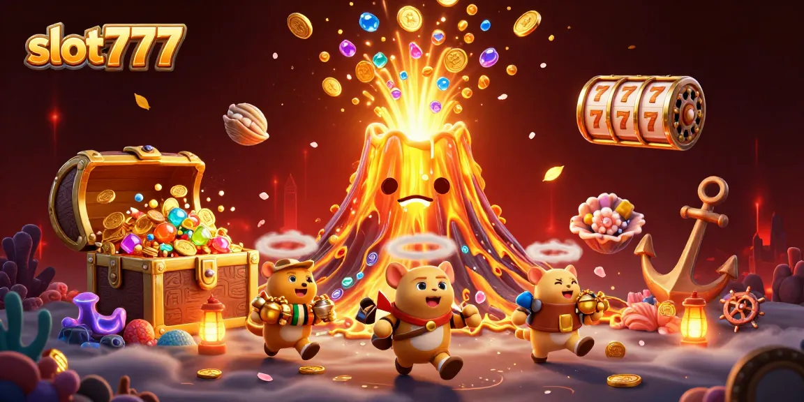 Spin to win with slot777 in this vibrant casino scene of treasure and excitement.