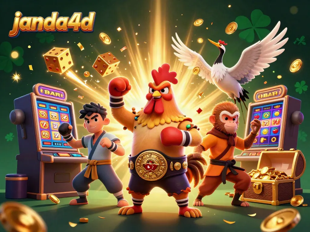 Permainan judi janda4d yang menarik dengan slot mesin 3D dan karakter kartun dinamis