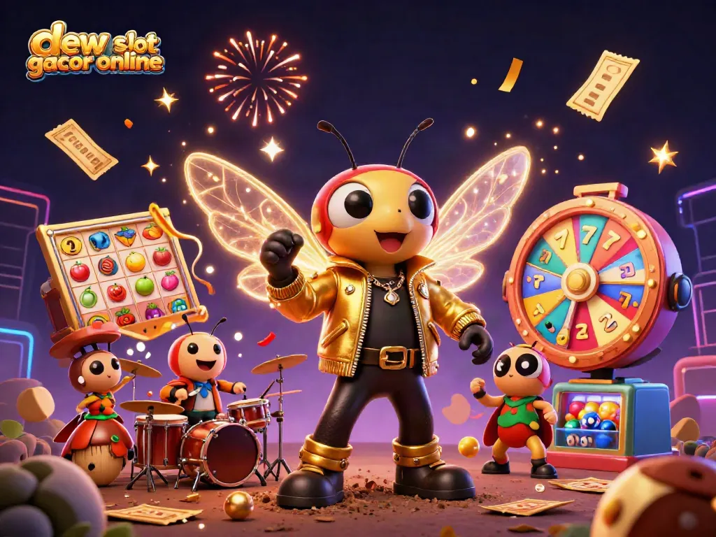 Permainan slot gacor online di dewa slot gacor online dibalut dengan elemen ceria dan bebunyian semarak.