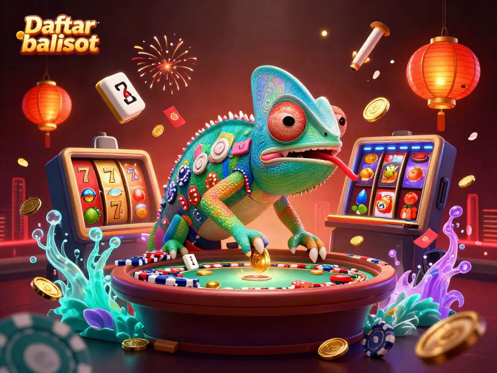 Experience exciting Daftar balisot action with colorful casino games and vibrant illustrations