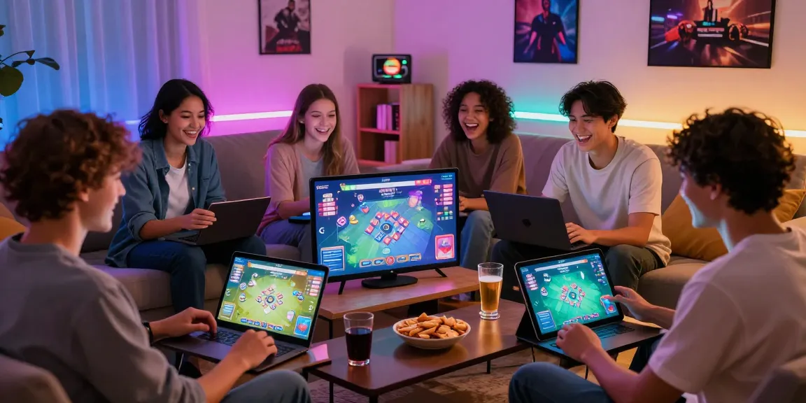 Mahjong118 - Suasana bermain game Mahjong online dengan teman-teman di ruang tamu yang nyaman.
