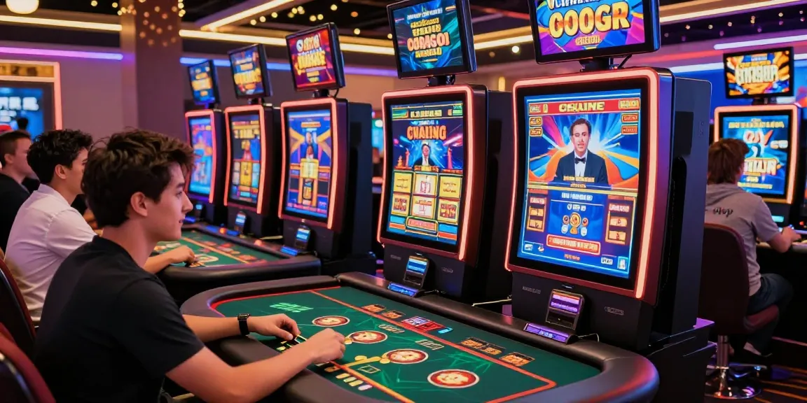 Players enjoying games at casinos that accept credit cards in a vibrant online setting.