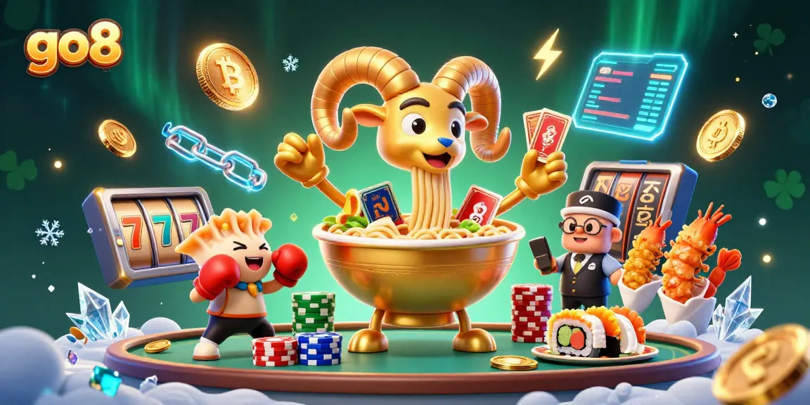 Experience thrilling action at go8 with a vibrant casino scene featuring lively 3D characters and glowing digital assets.