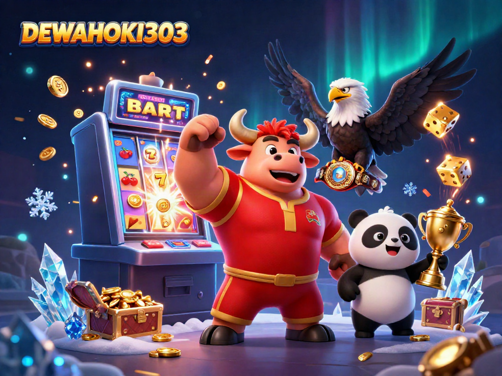 Mainkan DEWAHOKI303 dengan karakter kasino yang meriah dan jackpot besar.
