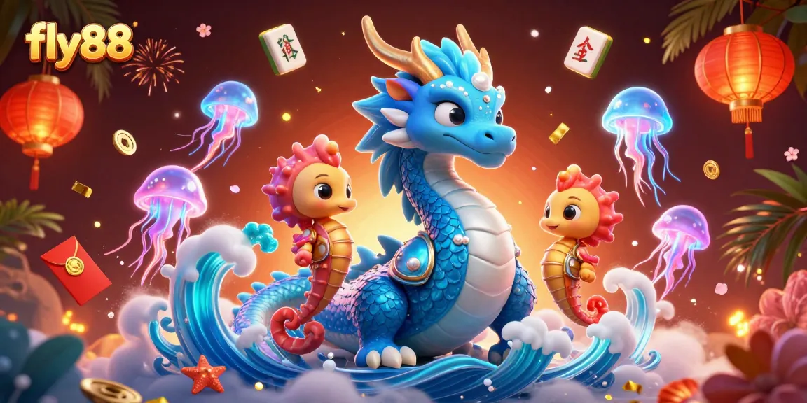 Experience the thrills of fly88 with vibrant gaming illustrations showcasing casino delights.