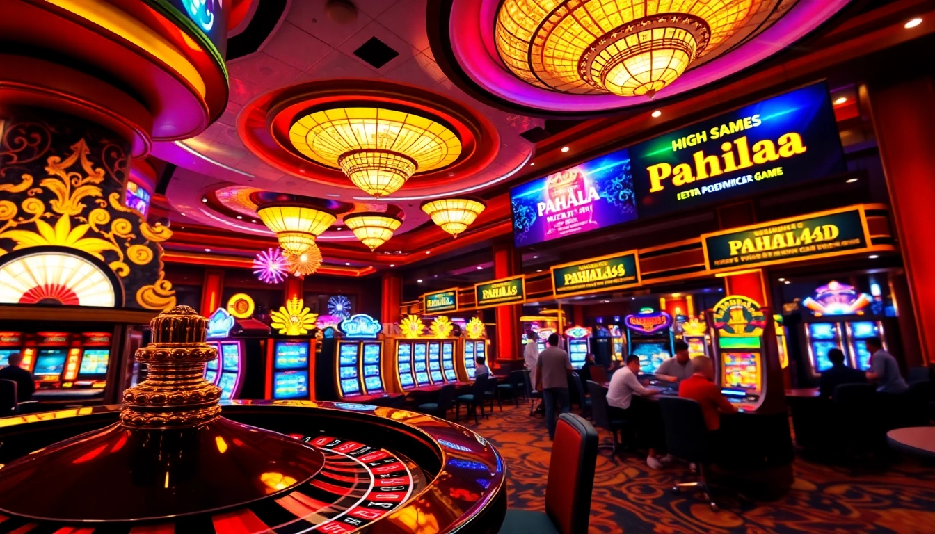 Experience the excitement of pahala4d with vibrant casino gaming scenes and lively players.