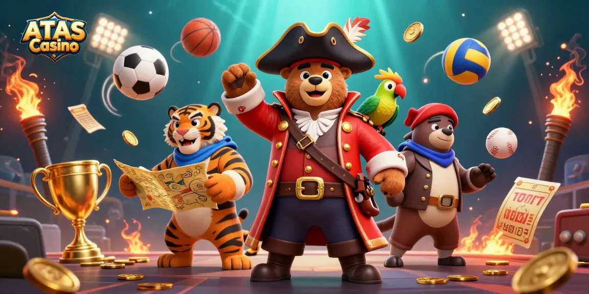 Experience the excitement of ATAS Casino with captivating gaming elements and vibrant characters.